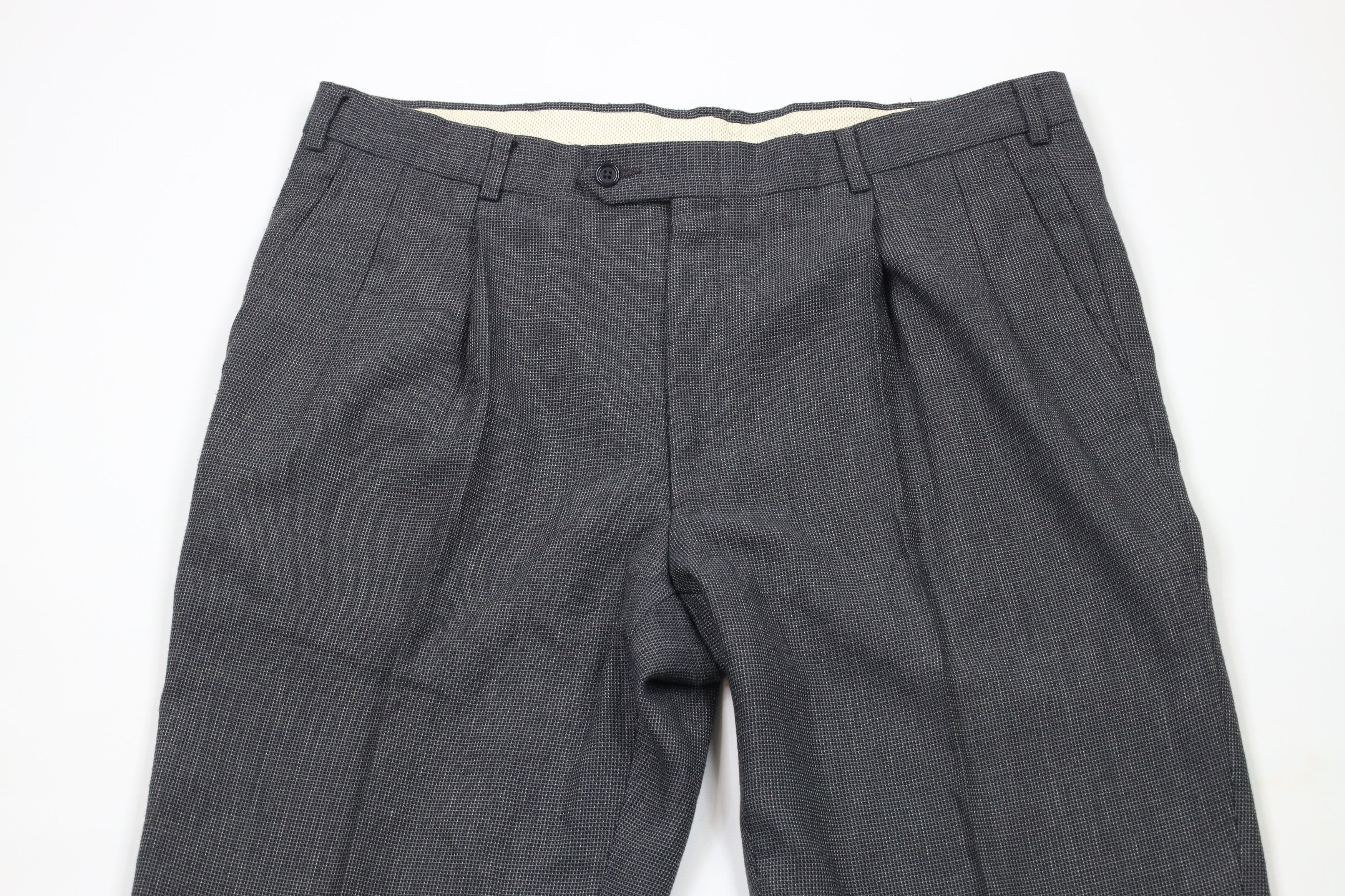 Vintage Vintage 90s Streetwear Pleated Cuffed Wide Leg Chino Pants Size US 38 / EU 54 - 2 Thumbnail