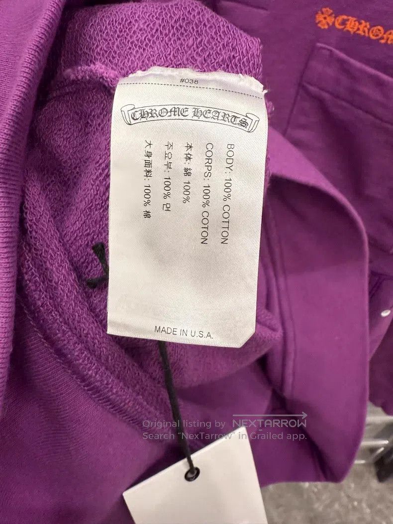 Chrome Hearts CHROME HEARTS Size L Graffiti purple Polo sweater Size US L / EU 52-54 / 3 - 4 Thumbnail