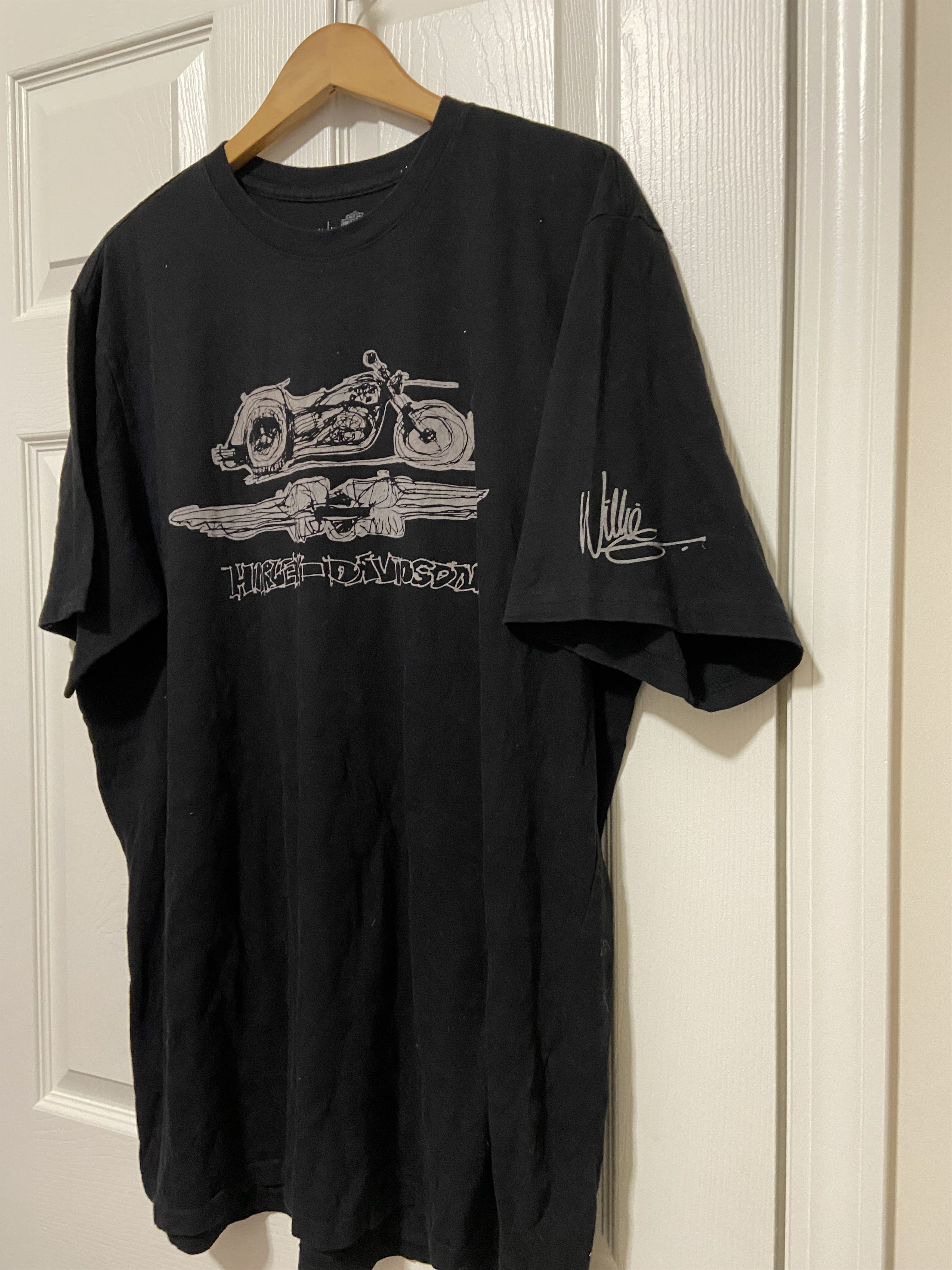 Harley Davidson Harley-Davidson Men's XL Willie G Limited Ed. Sketch USA Size US XL / EU 56 / 4 - 2 Thumbnail