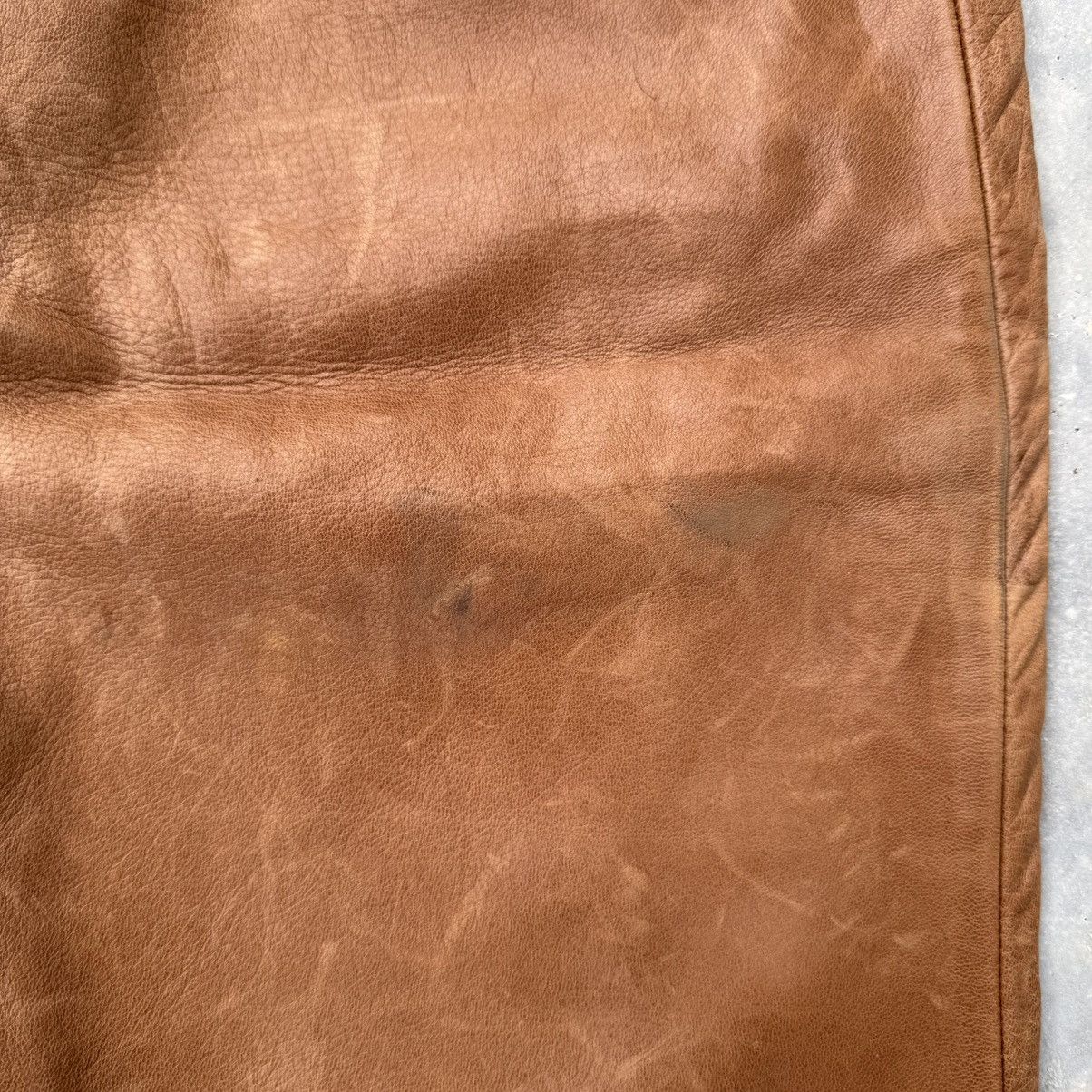 Dirk Bikkembergs Vintage Dirk Bikkembergs Lamb Leather Pants Size US 33 - 3 Thumbnail