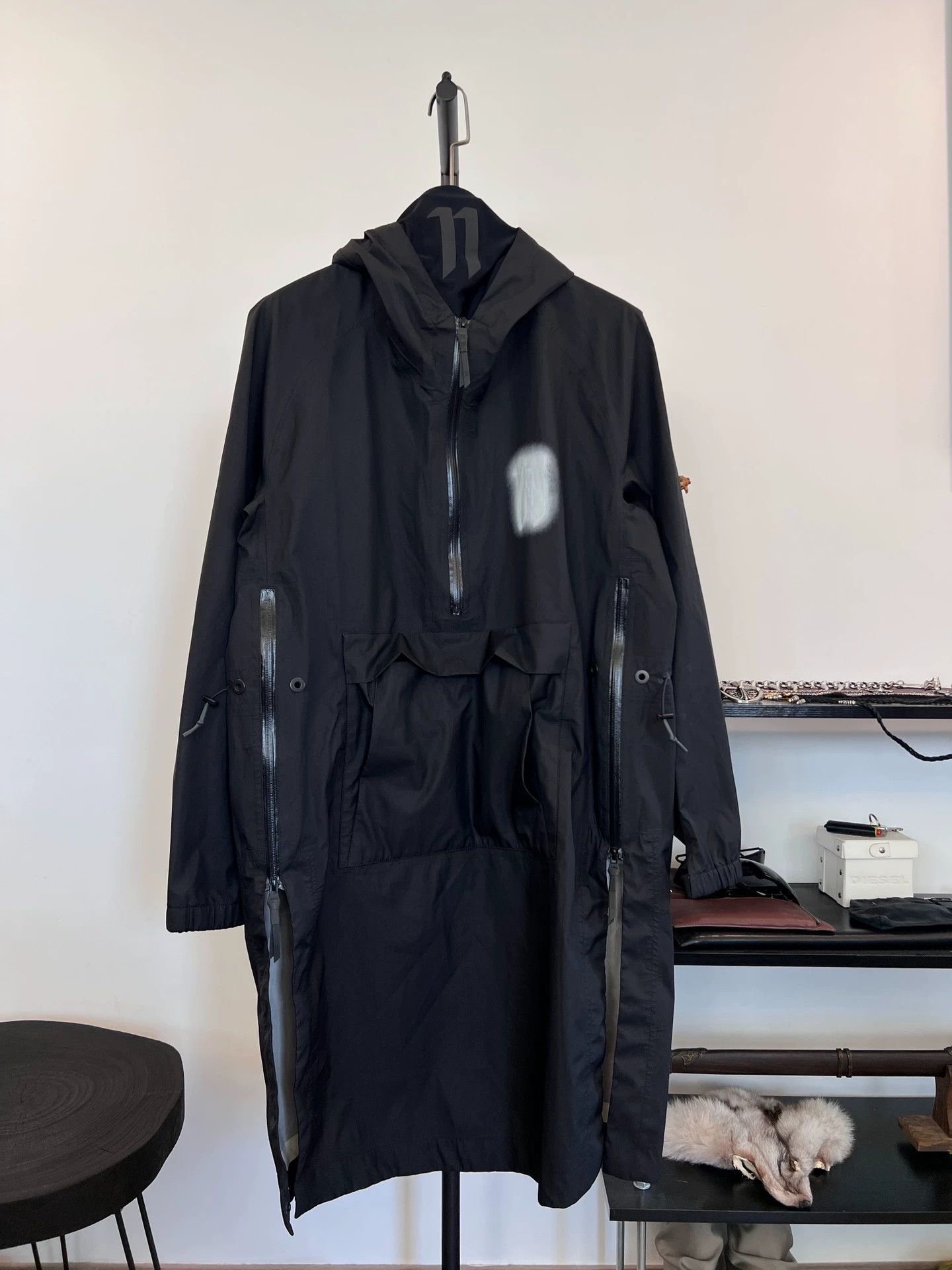 Boris Bidjan Saberi BBS 11by bbs mid-length nylon kangaroo jacket L Size US L / EU 52-54 / 3 - 2 Thumbnail