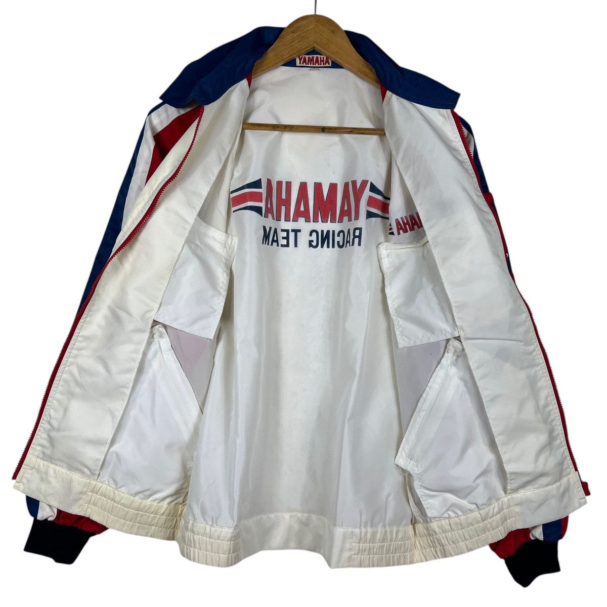 Yamaha 🔥 80s RARE VINTAGE YAMAHA RACING TEAM JACKET Size US L / EU 52-54 / 3 - 10 Thumbnail