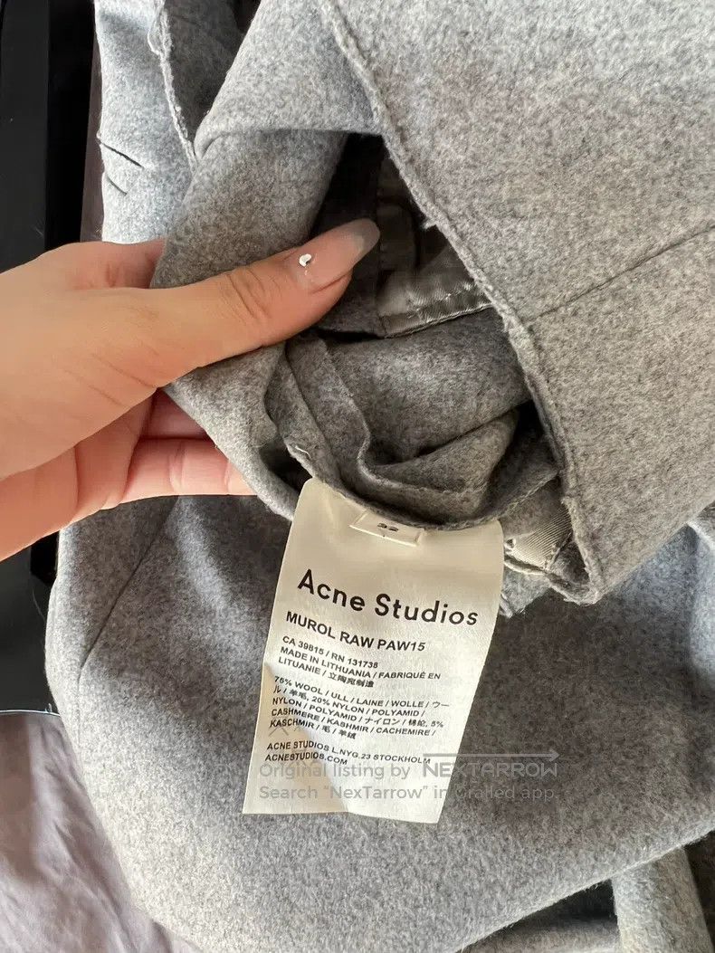 Acne Studios Acne Studios Gray Wool Pants Size 42" / US 20 - 7 Thumbnail