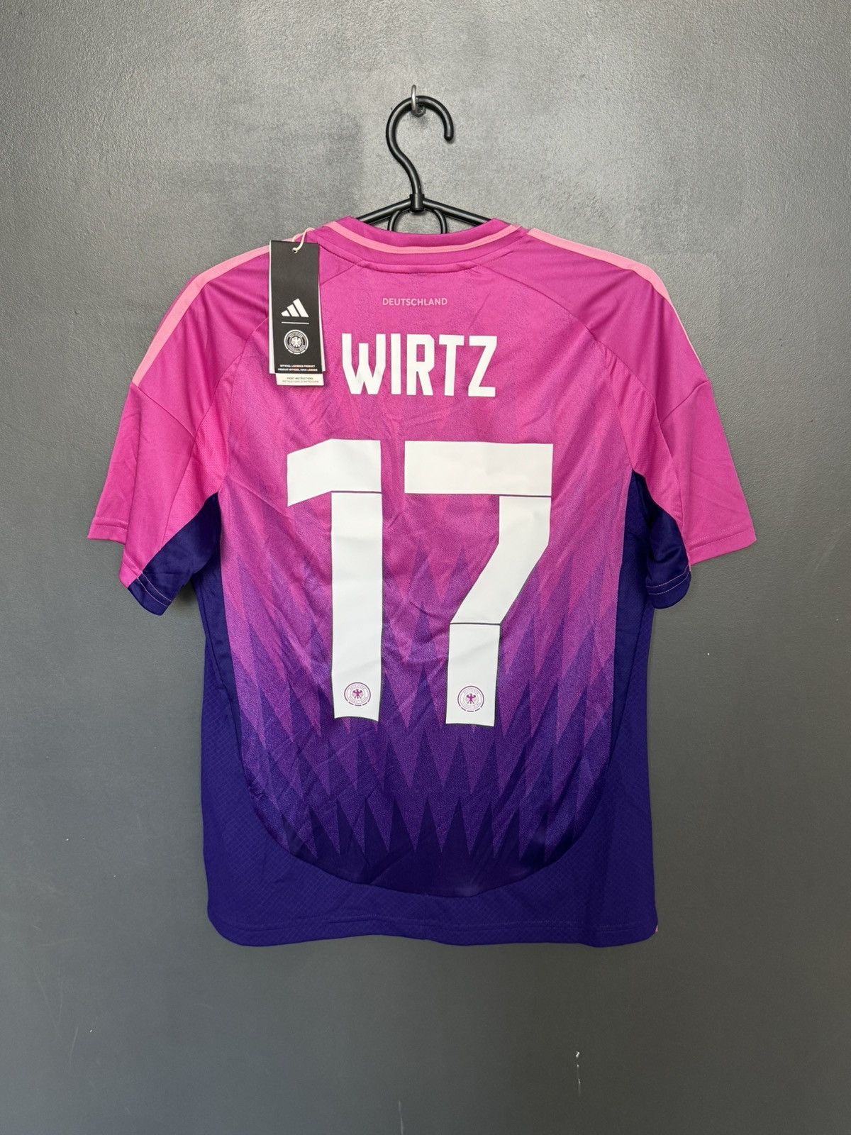 Adidas KIDS New Germany 24/25 Away Wirtz Football Jersey T-Shirt Size US XS / EU 42 / 0 - 1 Thumbnail
