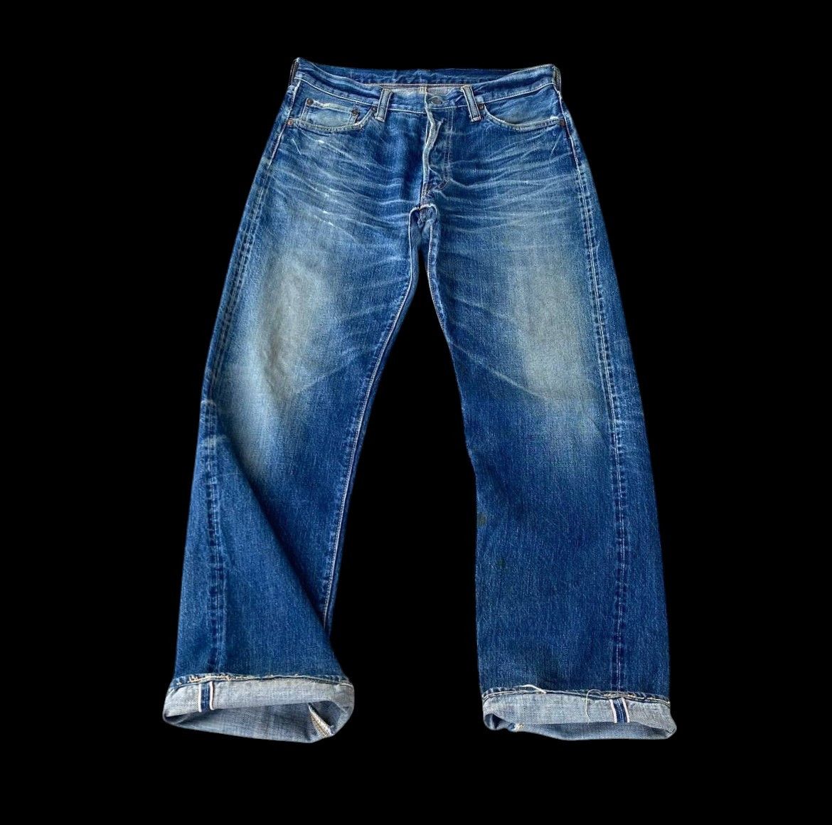 Sugar Cane Vintage Sugar Cane Lot 902 Selvedge Grunge Frayed StarPrint Size US 31 - 6 Thumbnail