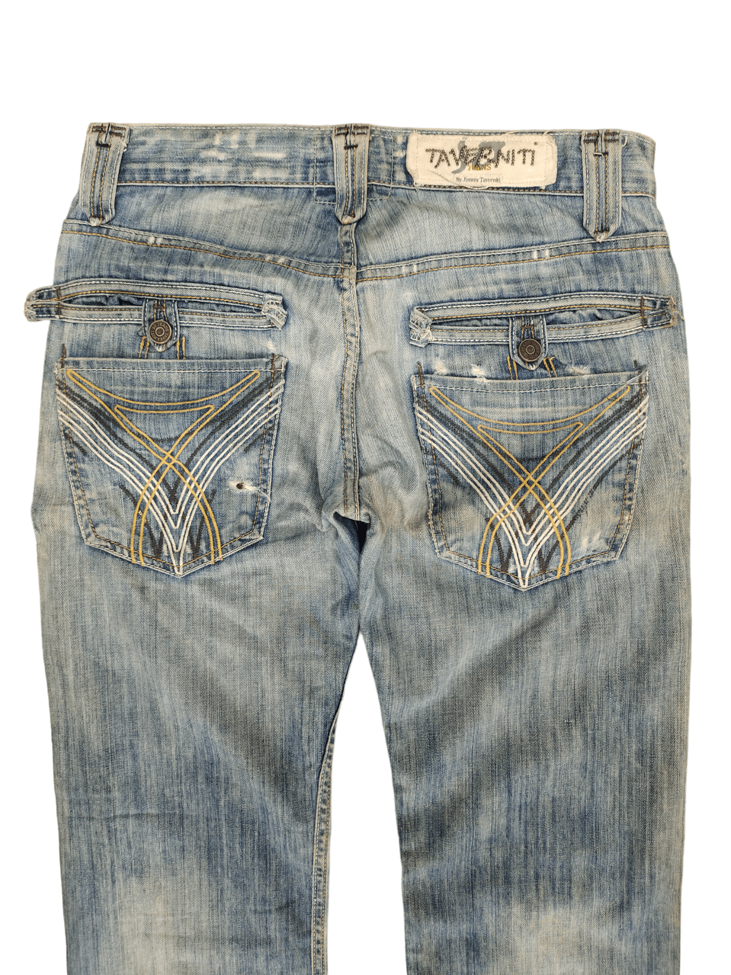 Taverniti Vintage Taverniti Jeans Distressed Faded Denim Jeans Size US 30 / EU 46 - 2 Thumbnail