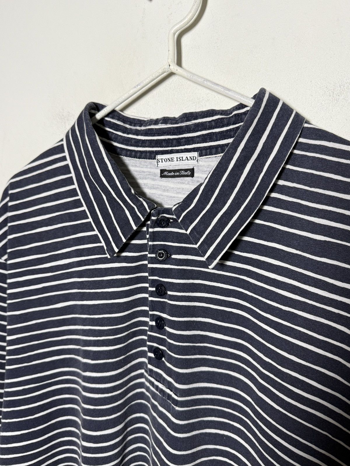 Stone Island stone island y2k striped polo Size US L / EU 52-54 / 3 - 3 Thumbnail