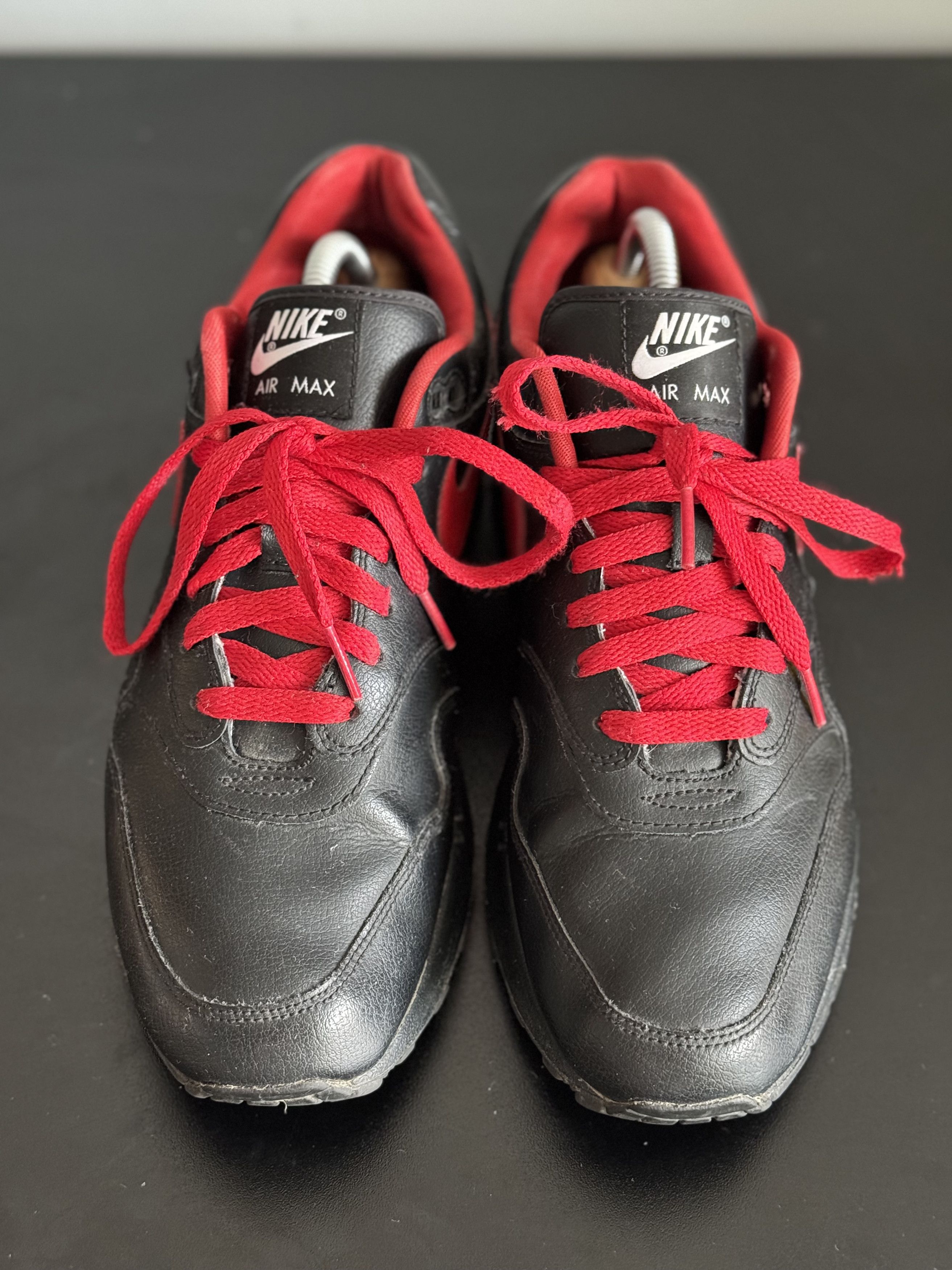 Nike Nike Air Max 1 ID 90 Red Black Leather krampus patta parra Size US 9.5 / EU 42-43 - 4 Thumbnail