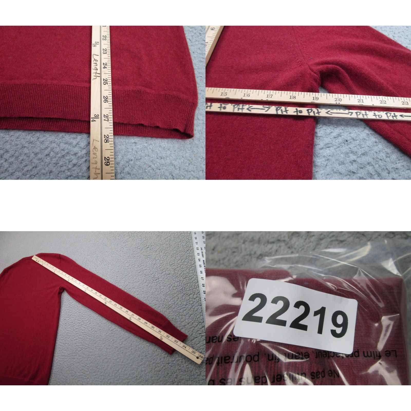 Theory Theory Mens Sweater Knit Pullover Red Crewneck Solid Classic M Size US M / EU 48-50 / 2 - 8 Thumbnail