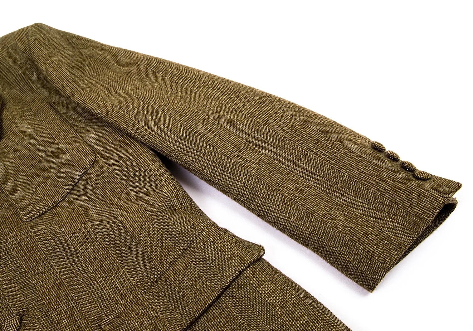 Jean Paul Gaultier Wool-Poly Check Patch Pocket Jacket in Brown Size 48 Size US M / EU 48-50 / 2 - 6 Thumbnail