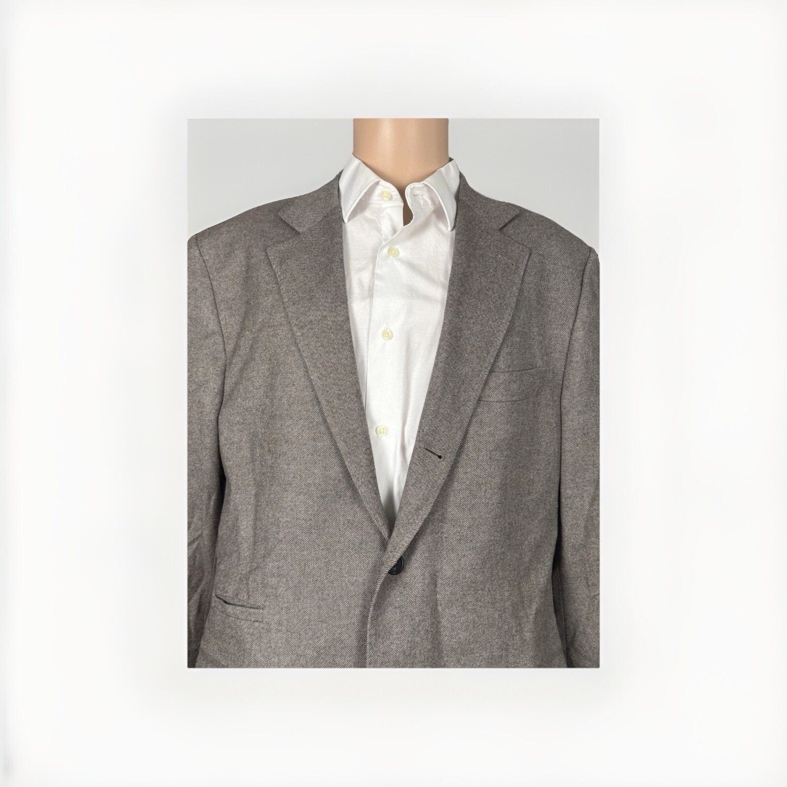 Brunello Cucinelli Brunello Cucinelli Wool Cashmere Silk Taupe Sportcoat 54/44 Size 44R - 1 Thumbnail