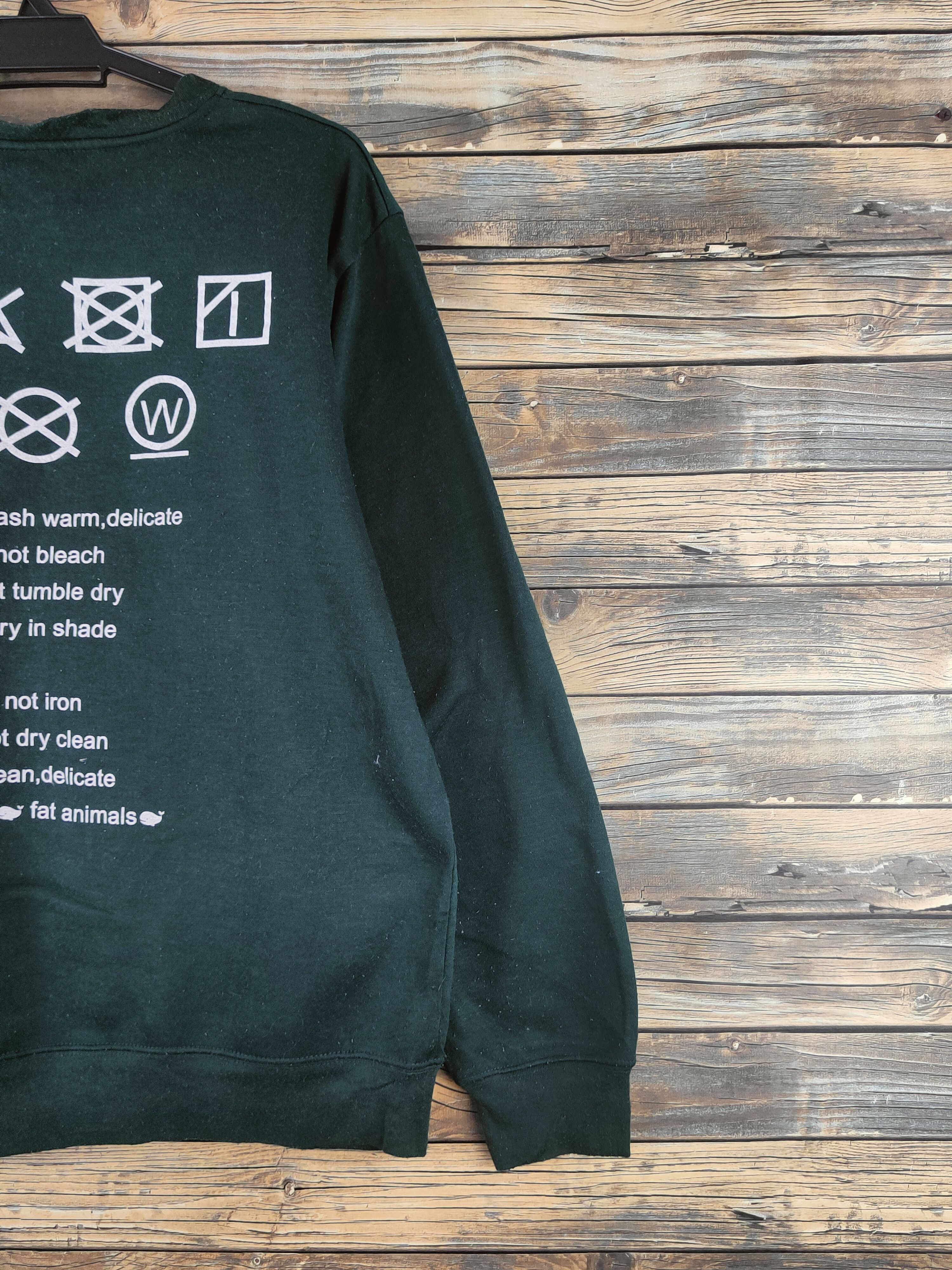 Japanese Brand Vintage Fat Animals Green Sweatshirts Size US L / EU 52-54 / 3 - 9 Thumbnail