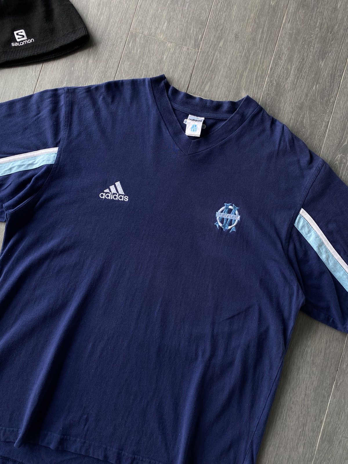 Adidas × Vintage Vintage Adidas Olympic Marseille Shirt Size US XL / EU 56 / 4 - 2 Thumbnail
