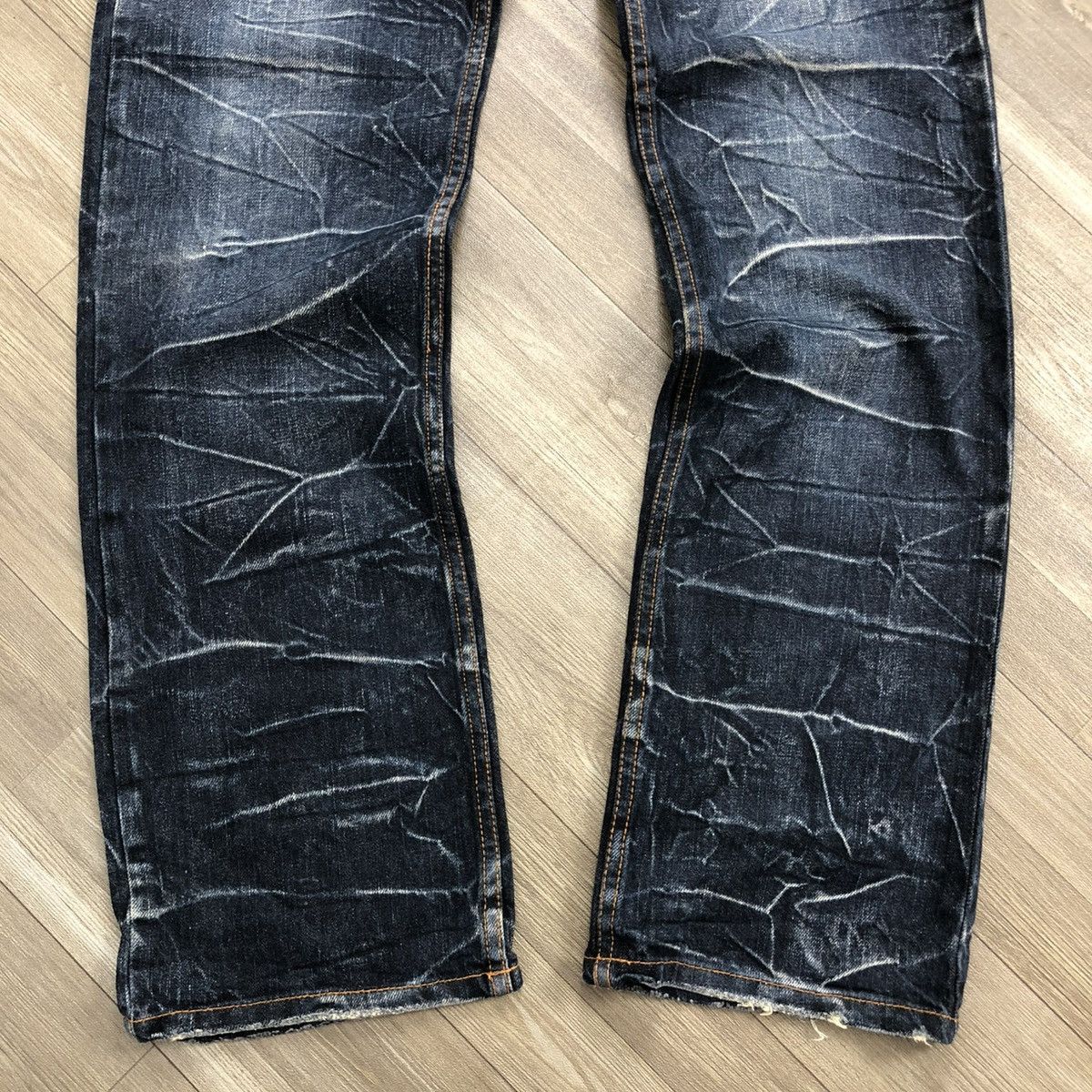If Six Was Nine 2000s Nylaus Jeans Double Waist Multi Pocket Faded Lgb Style Size US 30 / EU 46 - 9 Thumbnail