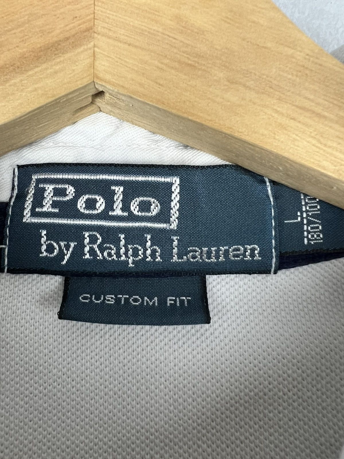 Polo Ralph Lauren × Vintage Rare Polo Ralph Lauren Big Logo Talon Zip Shirt Size US L / EU 52-54 / 3 - 7 Thumbnail