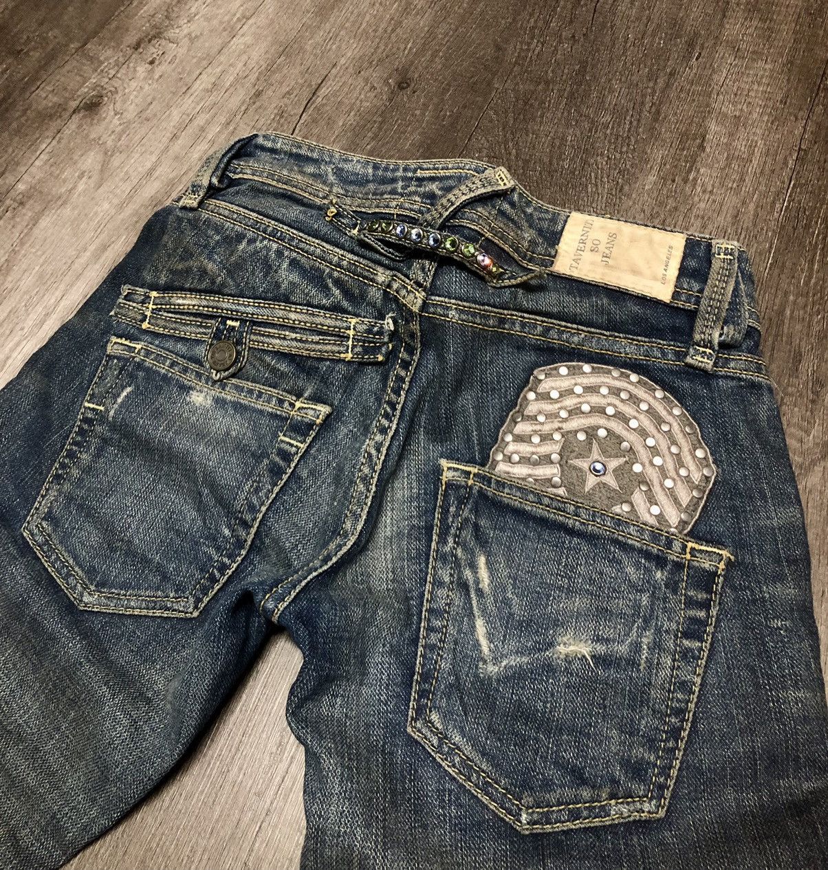 Taverniti × Vintage Distressed Denim Taverniti Jeans Courtney Flare Design Size 27" / US 4 / IT 40 - 20 Thumbnail