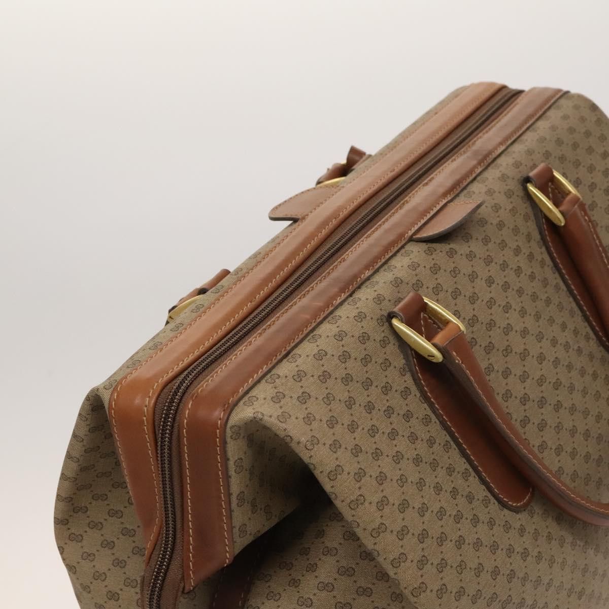Gucci GUCCI Micro GG Supreme Boston Bag Pvc Beige Gold 012 024 Size ONE SIZE - 6 Thumbnail