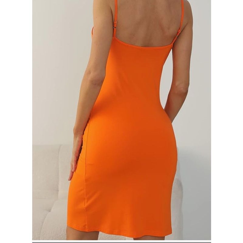 The Unbranded Brand Women's Adjustable Spaghetti Strap DressEXTRA SMALL Size XS / US 0-2 / IT 36-38 - 4 Thumbnail