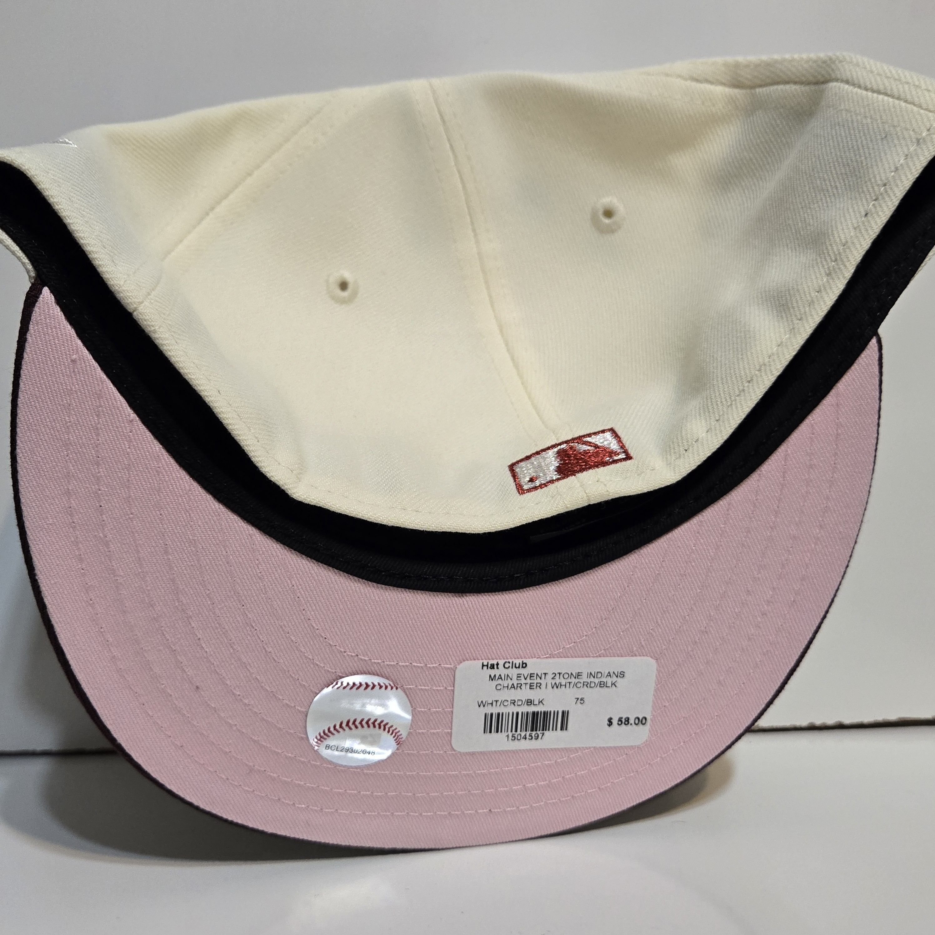 New Era 7 5/8 Cleveland Indians Iyo Sky Hat Club New Era Fitted Hat Size ONE SIZE - 3 Thumbnail