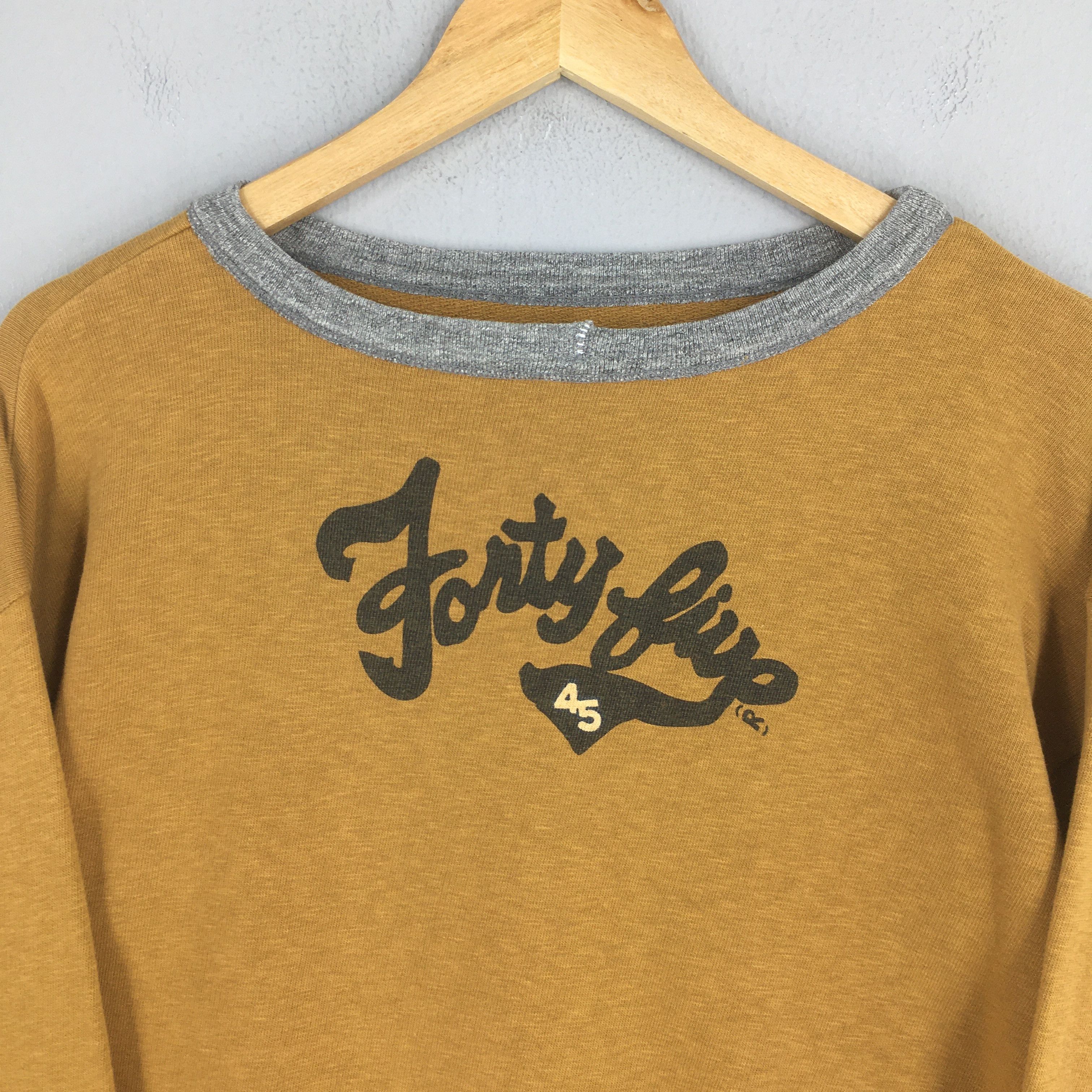 45rpm × Vintage Vintage 45RPM Studio Japan Brown Sweatshirt Medium Size US M / EU 48-50 / 2 - 2 Thumbnail