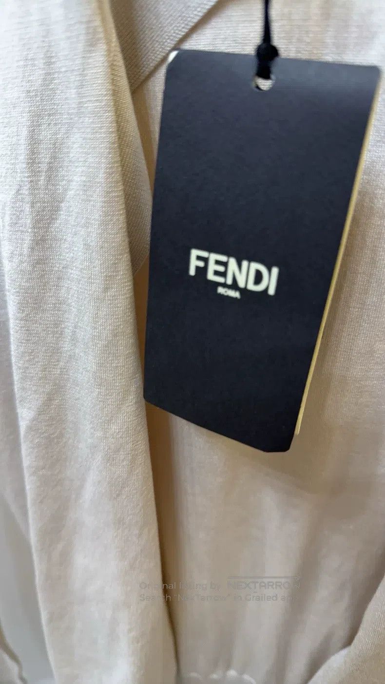 Fendi Fendi Solid Color Fake Two-Piece Long Sleeve Dress Size XXS / US 00 / IT 34 - 5 Thumbnail