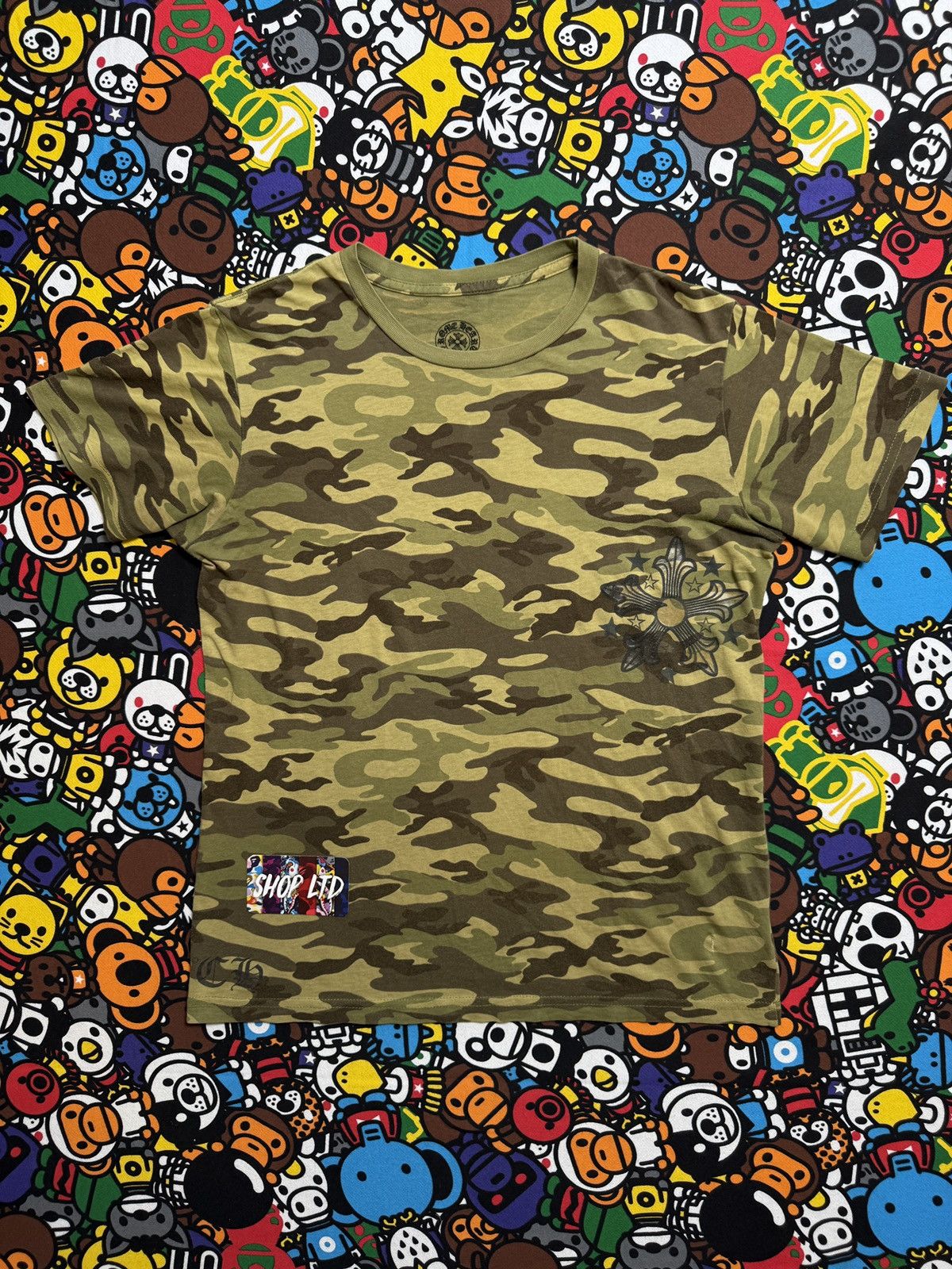 Chrome Hearts Chrome Hearts Camo Multi Star Logo Tee Size US S / EU 44-46 / 1 - 2 Thumbnail