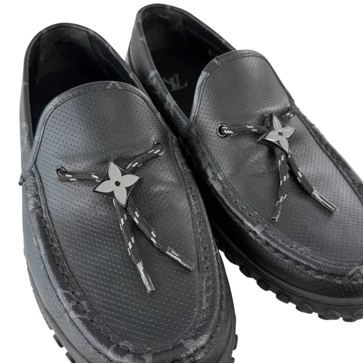 Louis Vuitton Louis Vuitton Monogram Eclipse Racer Mocassin Loafer Size US 7 / EU 40 - 10 Thumbnail