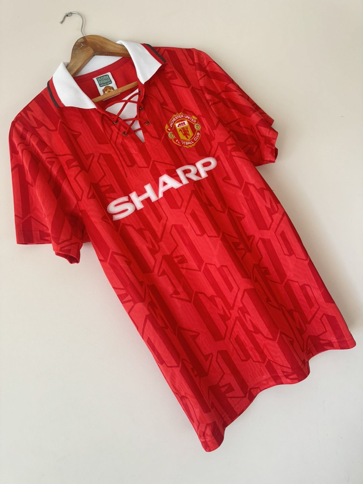 Vintage Vintage Manchester United 1992-1994 Score Draw Soccer Jersey Size US M / EU 48-50 / 2 - 4 Thumbnail