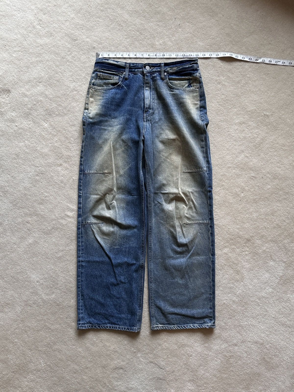 Vintage Dirty Blue Wash Straight Leg Denim — Martin Plan | US30 Size US 30 / EU 46 - 1 Thumbnail