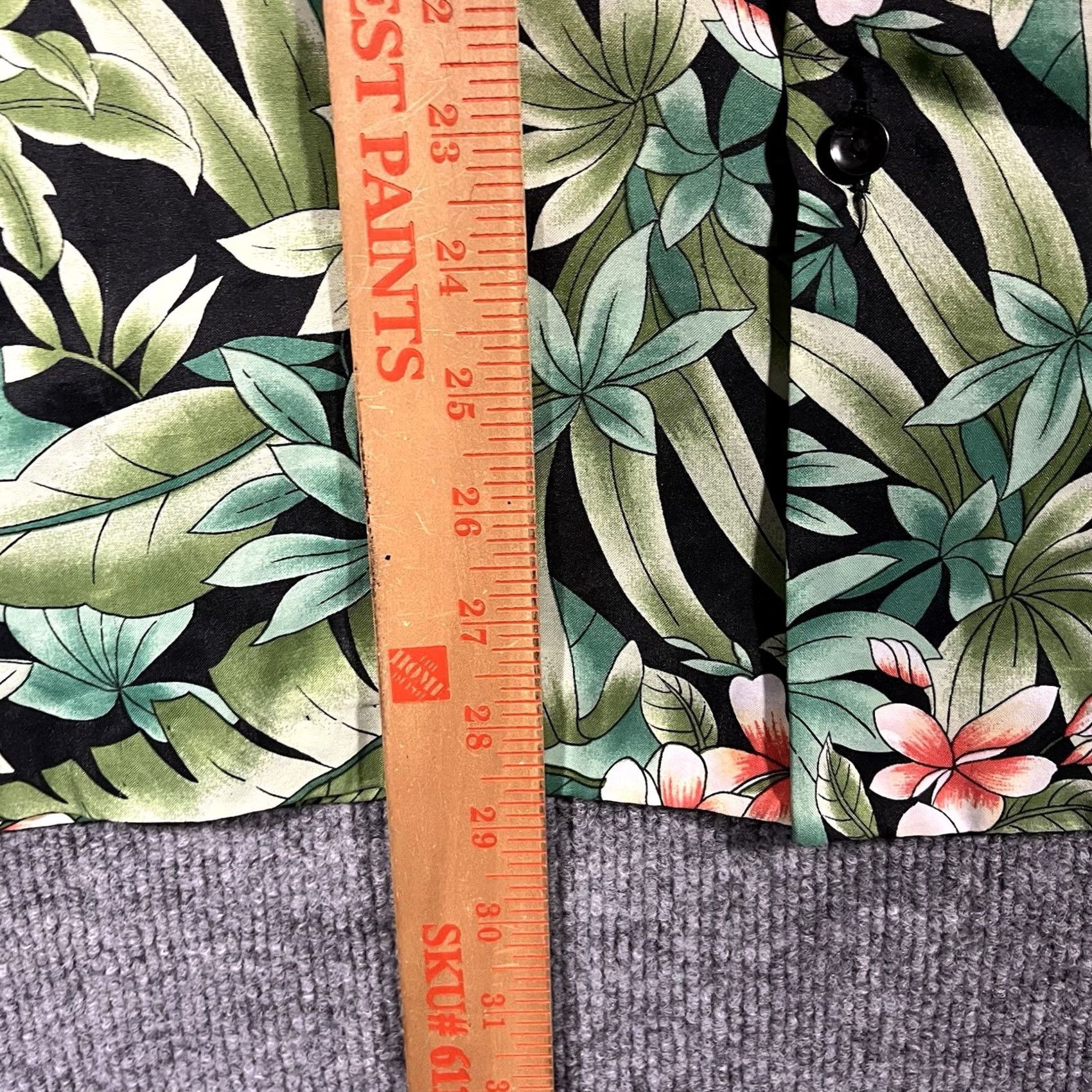 Hilo Hattie VINTAGE Hilo Hattie Hawaiian Shirt Mens L Green Floral Aloha Camp Collar Button-Up Short Sleeve Size US L / EU 52-54 / 3 - 5 Thumbnail