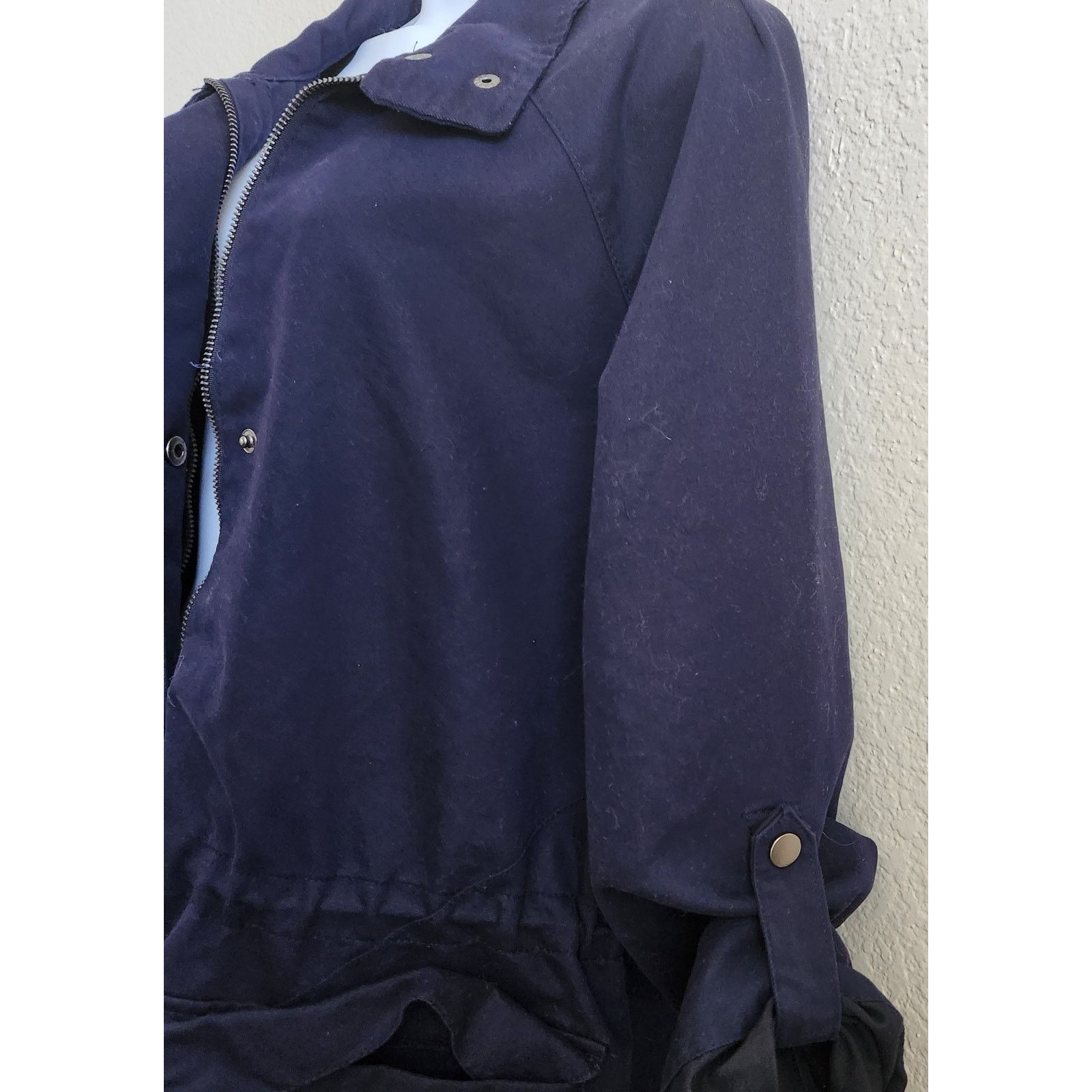 Other A New Day Navy Blue Lightweight Jacket XL Hip Length Size XL / US 12-14 / IT 48-50 - 2 Thumbnail