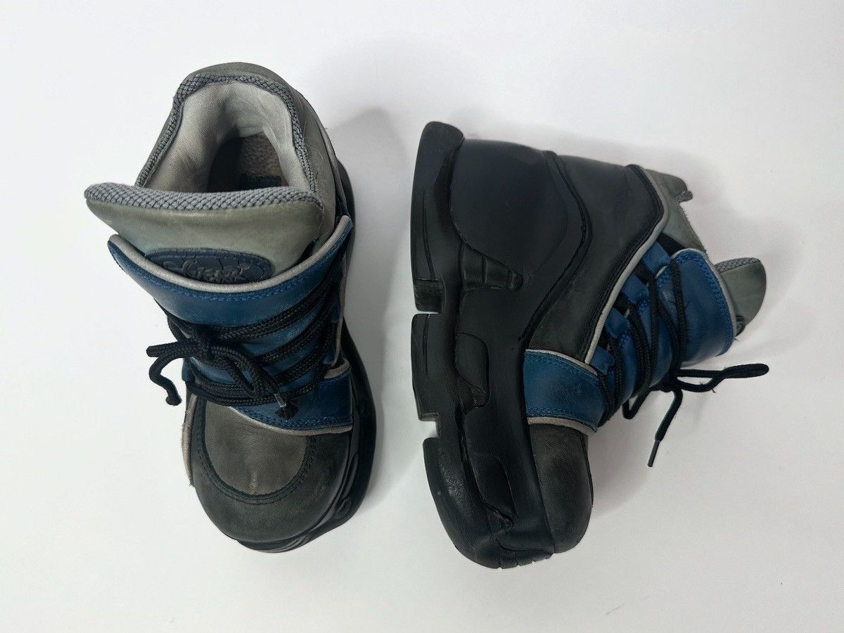 SWEAR London Late 90’s Blue Leather Lace-up Platform Swear London Shoes Size US 5 / IT 35 - 4 Thumbnail