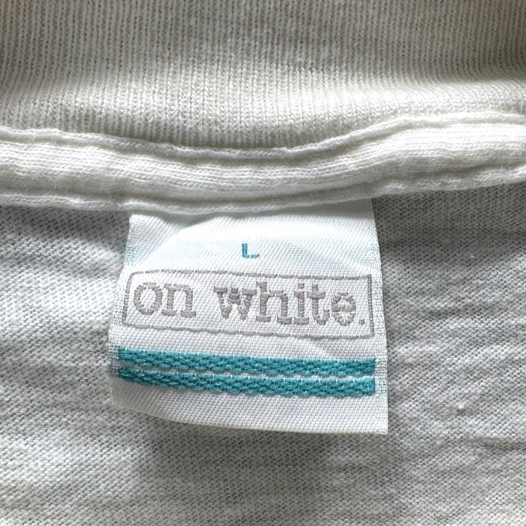 Vintage On White Mens L White Virgin Gorda B.V.I. Fish Graphic Tee Crewneck Shirt Size US L / EU 52-54 / 3 - 4 Thumbnail