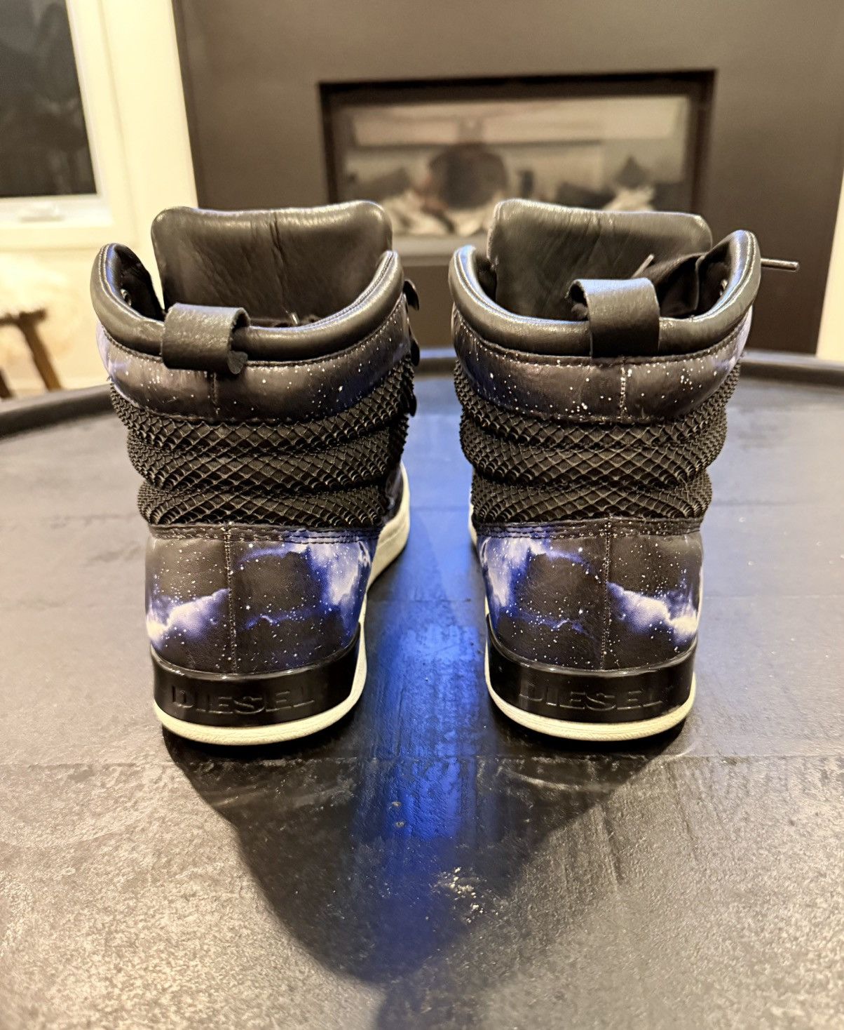 Diesel Limited Edition Diesel Onice Galaxy Blue/Black High Tops 9 Size US 9 / EU 42 - 5 Thumbnail