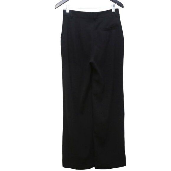Zara Zara Silver Button Black Straight Leg Career Dress Pants Size 28" / US 6 / IT 42 - 3 Thumbnail