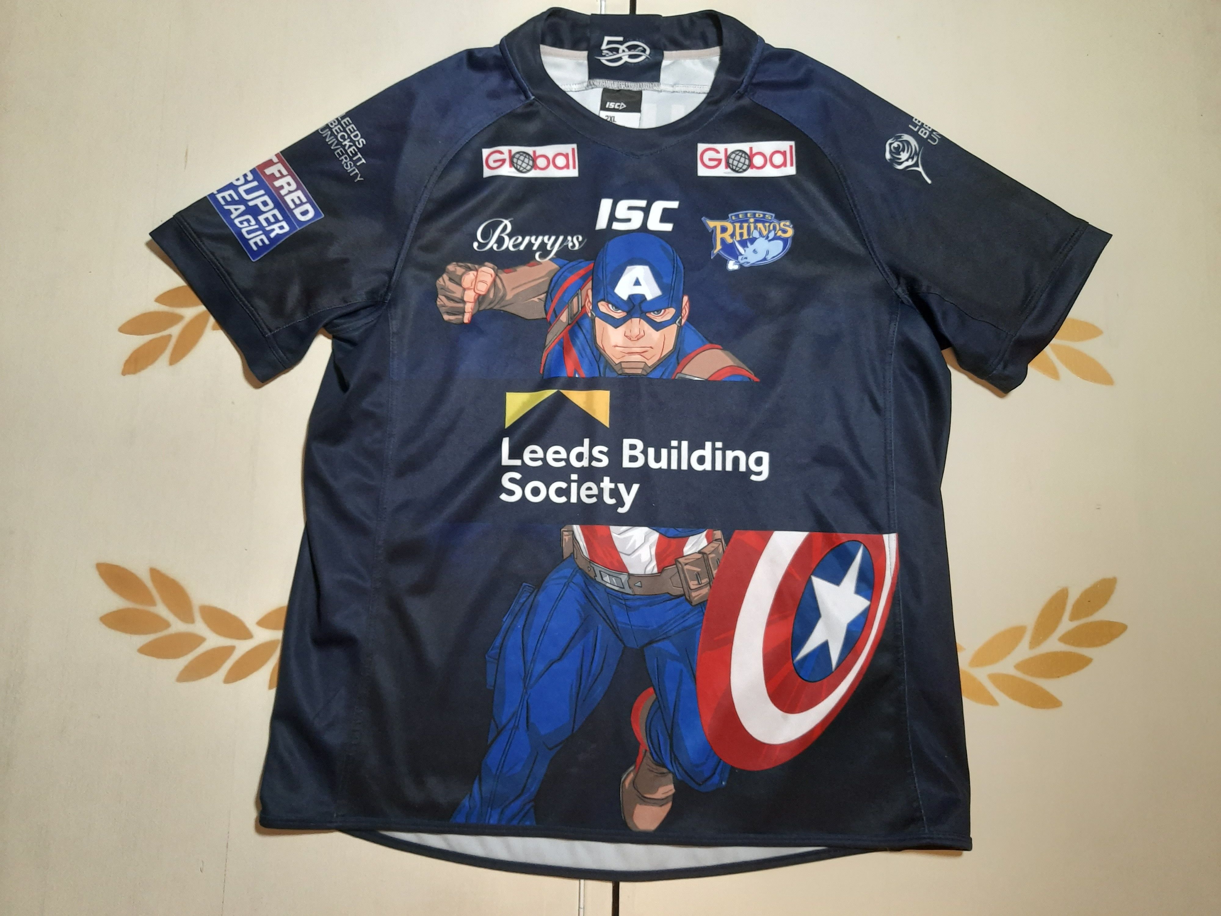 Leeds Rhinos Rugby Shirt 2018 Magic Weekend Captain America