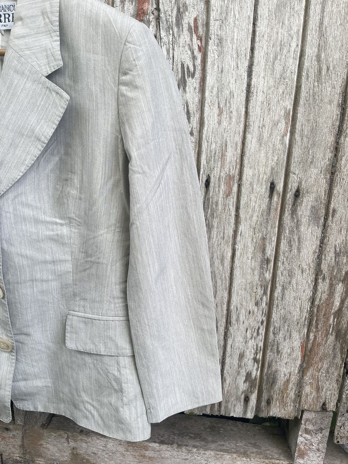 Gianfranco Ferre Gianfranco Ferré Vintage Italian Linen Blazer (90s) Size S / US 4 / IT 40 - 4 Thumbnail