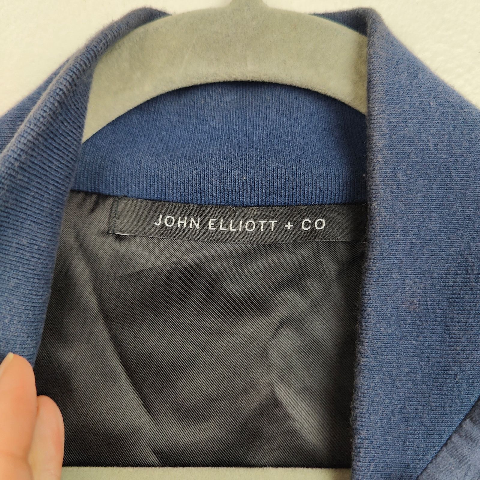John Elliott John Elliott Co Bomber Jacket 1 Small Blue Full Zip Cotton Size US S / EU 44-46 / 1 - 6 Thumbnail