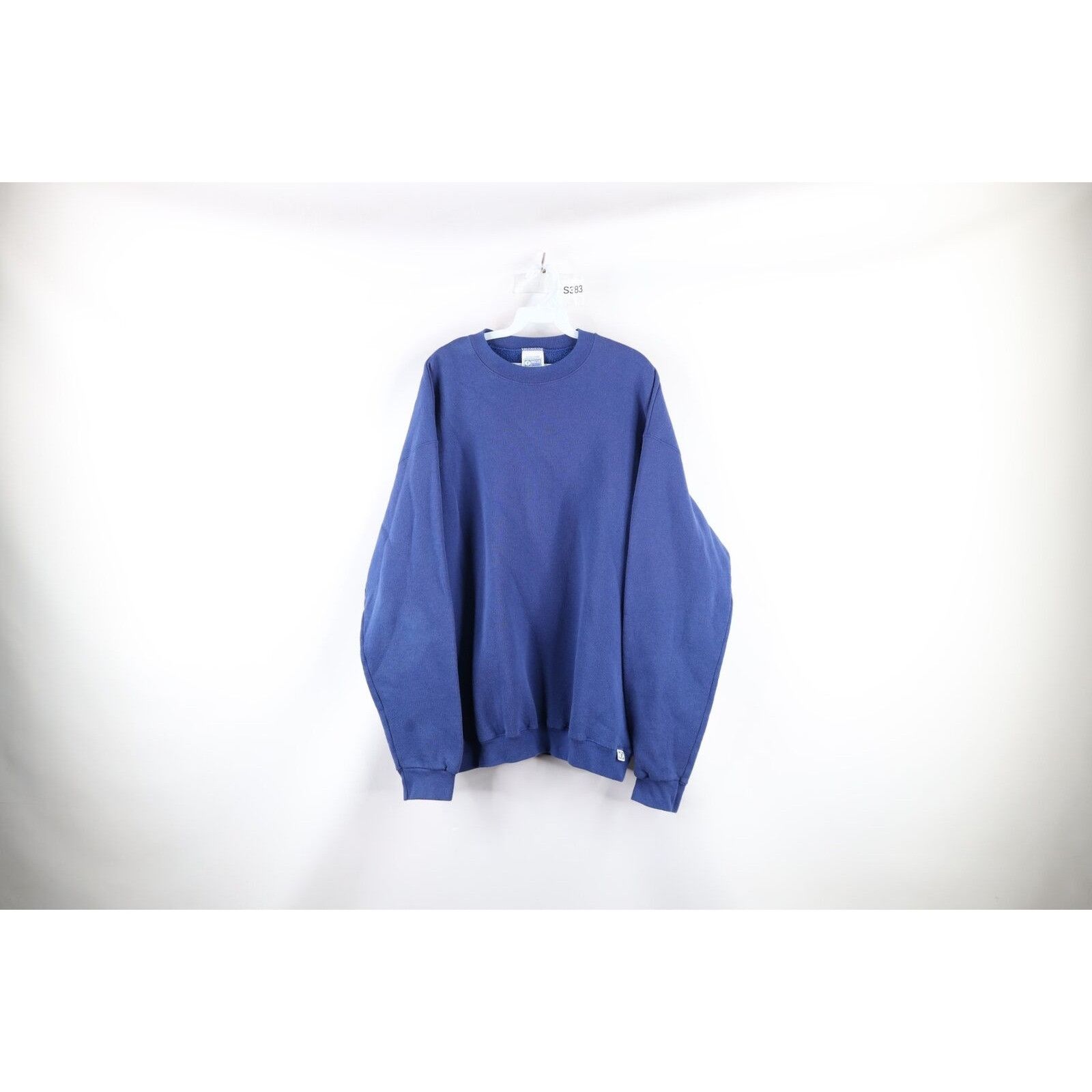 Vintage Vintage 90s Streetwear Faded Blank Crewneck Sweatshirt Size US XL / EU 56 / 4 - 1 Thumbnail