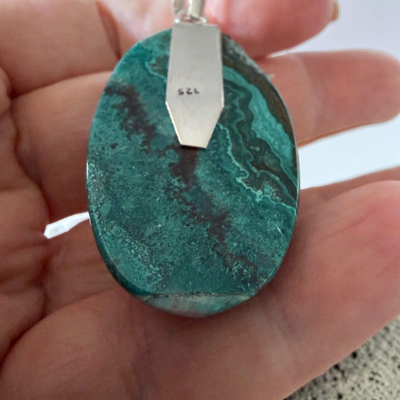 The Unbranded Brand Fairy Laguna Lace Agate Sterling Silver Overlay Pendant Size ONE SIZE - 5 Thumbnail