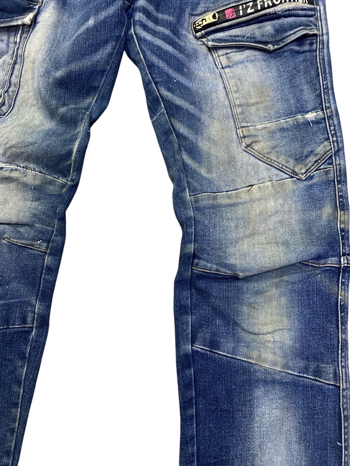 FRONTEER × Japanese Brand I.Z Fronteer Workwear Heavy Cargo Denim Size US 31 - 7 Thumbnail