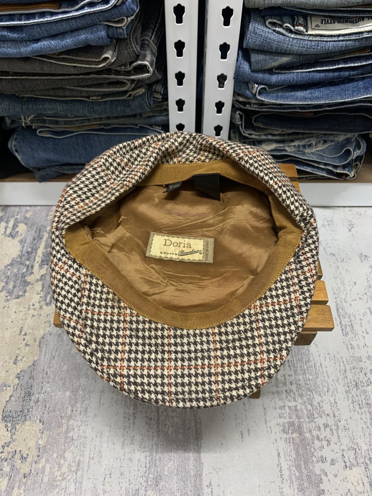 Vintage Vtg Doria Borsalino Gatsby Flat Cap Headwear Newsboy Size ONE SIZE - 6 Thumbnail