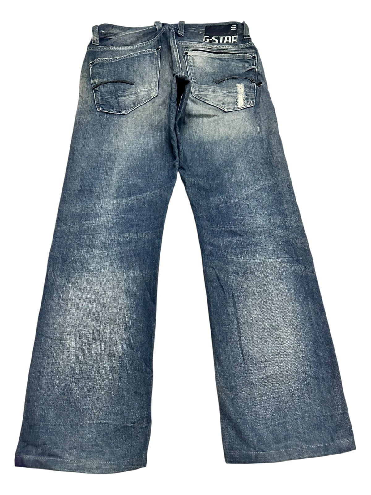 G-Star G Star Vintage Distressed Baggy Loose Style & Faded Wash Size US 32 / EU 48 - 2 Thumbnail