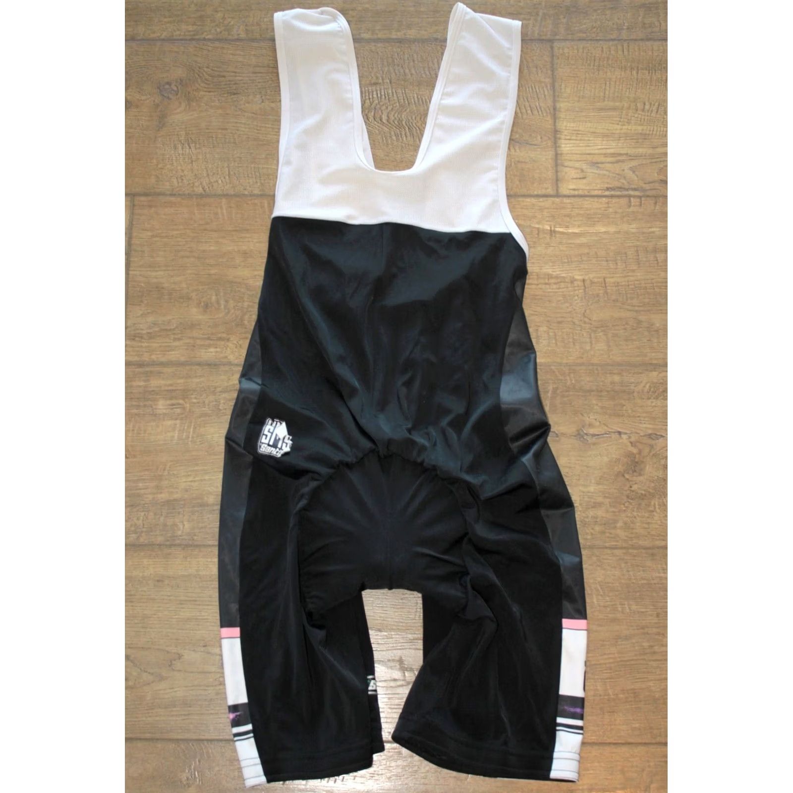Giro VINTAGE Santini Giro d'Italia cycling mens bib shorts XL Black Santini Bib Shorts Mens XL Black Giro d'Italia Size US 36 / EU 52 - 4 Thumbnail
