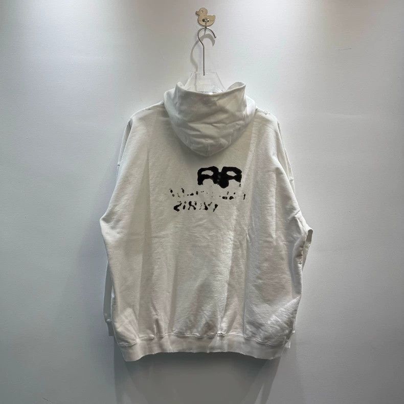 Balenciaga Balenciaga Double b splash-ink graffiti printed Logo hoode Size US S / EU 44-46 / 1 - 5 Thumbnail
