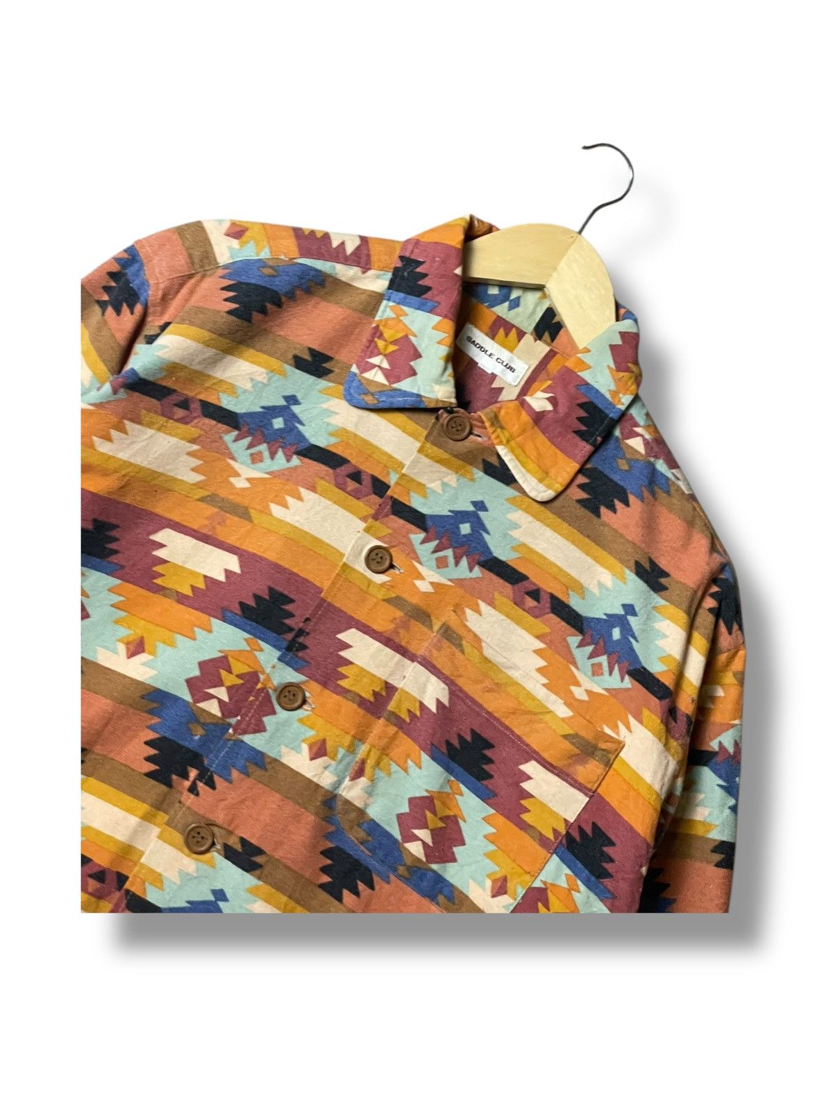 Japanese Brand × Vintage Japanese Brand Unique Abstract Button Up Shirt (93) Size US S / EU 44-46 / 1 - 5 Thumbnail