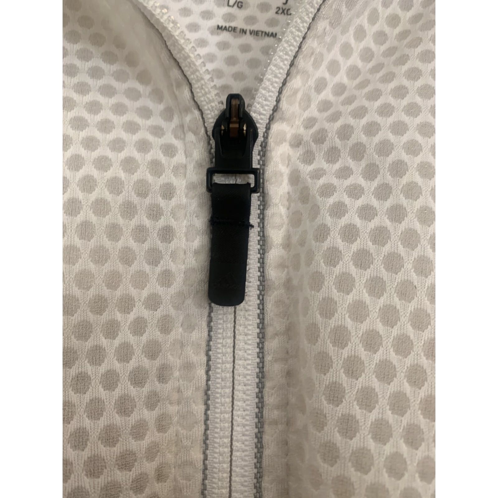 Adidas Adidas Womens Team Issue Fleece Full Zip Hoodie White L Large Hoodie Womens Size L / US 10 / IT 46 - 4 Thumbnail
