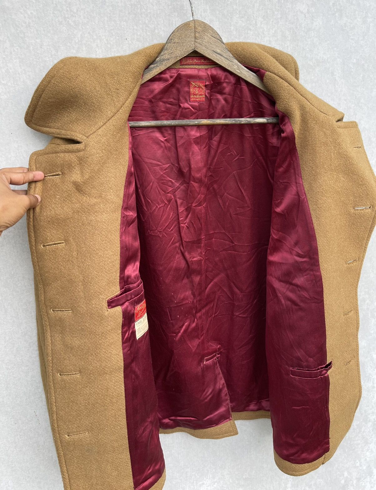 Buzz Rickson's × Indian Motorcycle × Toyo Enterprises 🔥Vtg Indian by Toyo Enterprise WW2 Naval Clothing Pea Coat Size US L / EU 52-54 / 3 - 12 Thumbnail