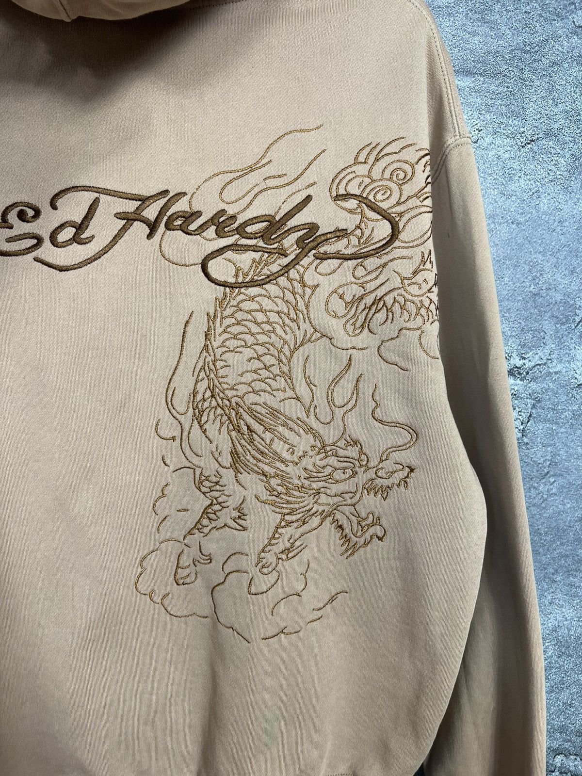 Ed Hardy Ed Hardy Embroidered Dragon Logo Oversize Hoodie Size US S / EU 44-46 / 1 - 16 Thumbnail