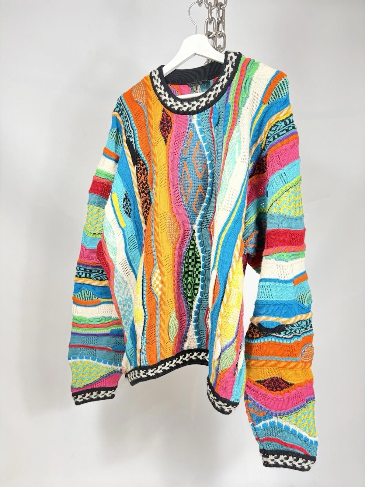 Coogi Vintage Coogi Australia 3D Multicolour 100% Wool Sweater Size US L / EU 52-54 / 3 - 7 Thumbnail